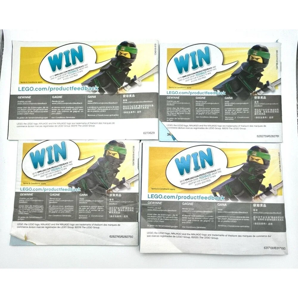 LEGO Ninjago Booklet Lot Manuals Only